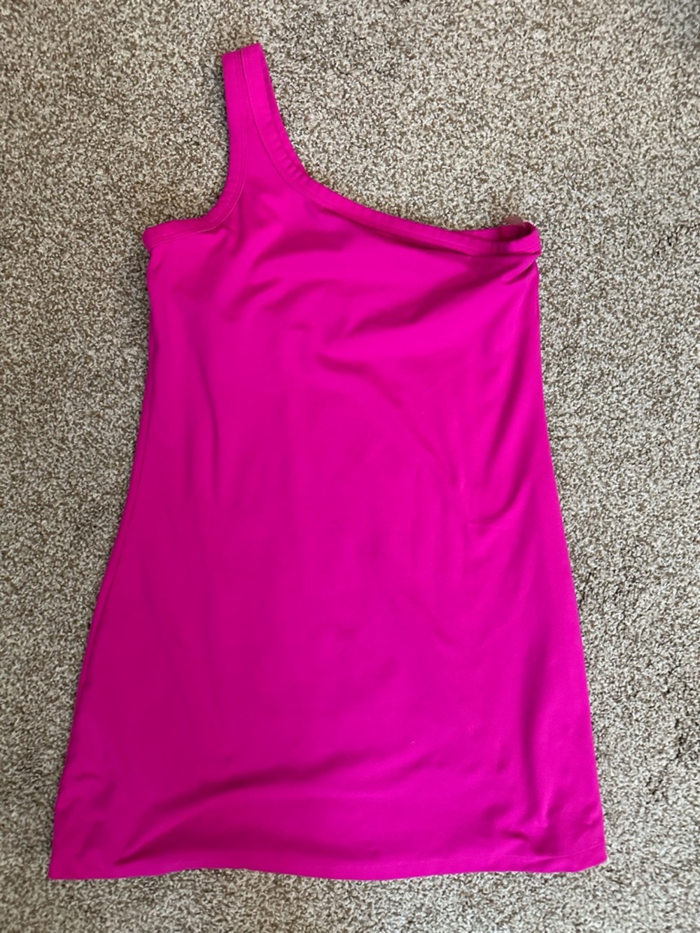 PINK OFF SHOULDER TENNIS DRESS SMALL